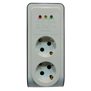 محافظ برق ۲خانه دیواری پارت الکتریک مخصوص یخچال و فریزر مدل PE-2834