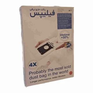 پاکت جاروبرقی فیلیپس و الکترولوکس بسته ۴ عددی